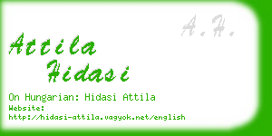 attila hidasi business card